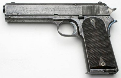 Colt 1907.  The first of these pistols to have a grip safety.