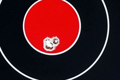 The Primary Arms Micro Dot--Easy on the Wallet The dot is fine enough for precise work. This is from 25 yards.