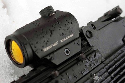 The Primary Arms Micro Dot--Easy on the Wallet We've shot with the Micro Dot in all kids of weather, including rain and snow, with no problems.