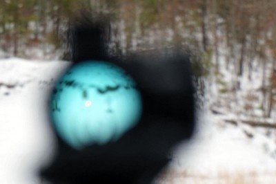 The Primary Arms Micro Dot--Easy on the Wallet At 100 yards, the 3 MOA dot isn't going to allow for super precise placement--but that's not the intention of an optic like this.