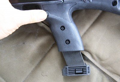 The magazine doesn't want to go in with just a slap. You have to depress the mag release to get the mag in. 
