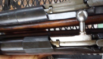 This conversion is the hexagonal receiver. The stock fits both round and hex. 