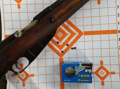 That is a huge improvement over my original 50 yard groups with the original stock and trigger.