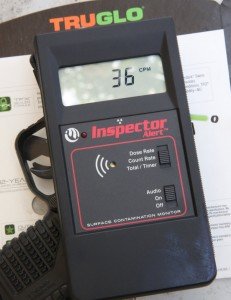 Tritium Night Sights for My XD-S - 7? Don't worry about radioactivity carrying tritium next to your body. I also write the Prepping 101 column and my radiation meter registered no extra radiation because the sights are so small, and tritium doesn't put out a lot of energy to begin with.