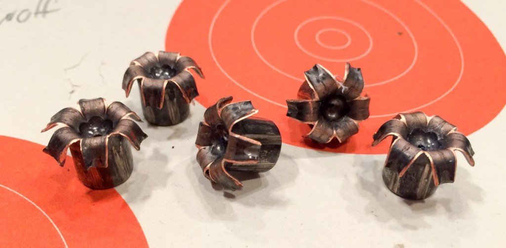 Ammo Test: Barnes TAC-XP .45 ACP +P As you can see, expansion was picture perfect, even when fired through four layers of fabric.