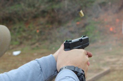 The 42 has almost no muzzle rise. 