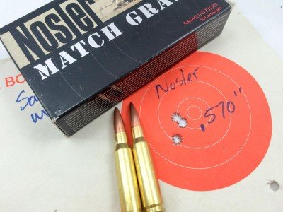Nosler's Match Grade ammo was the accuracy winner.