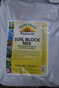 You can buy specific mix for soil blocks.