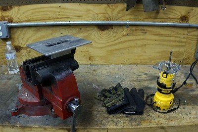 When set up in a vise, with the jig, routing is very easy.
