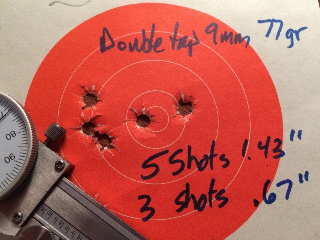 Most 25-yard groups looked something like this.