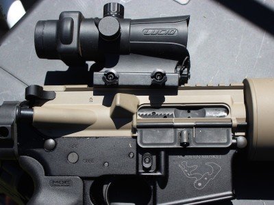 The only optic we used was a Lucid red dot. You don't really need an optic at all.