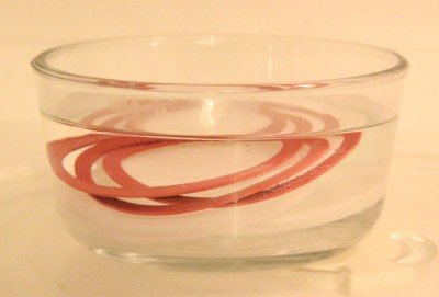 As instructed, I boiled the rubber rings before canning. 