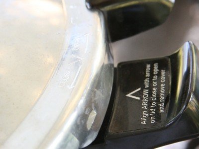 You seal the canner with a turn lock, and a silicone gasket provides the seal. 