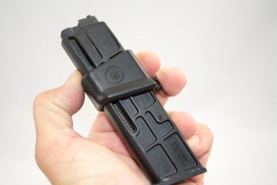 The magazine tool holds the springs so you can just drop rounds with ease.