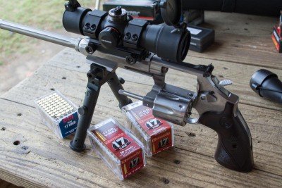 I tested three different types of .17 HMR ammo: Hornady V-Max, Hornady XTP, and CCI FMJ.