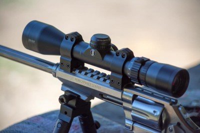 I used the Bushnell Elite 3500 variable 2-7x handgun scope for accuracy testing.