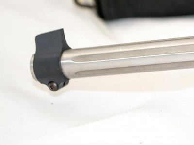 The front sight is easily removable if you want to go with a pure optics solution.