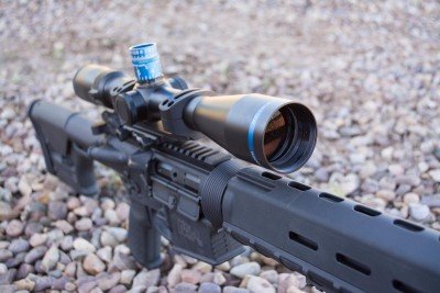 A new trial for me was the Huskemaw Optics. We used 3-12x42, and that was plenty of magnification to reach 1,000 yards.