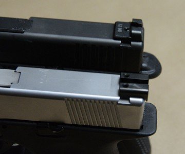 That said, remember that GLOCK sights are begging to be upgraded, and you can put whatever you want up-top.