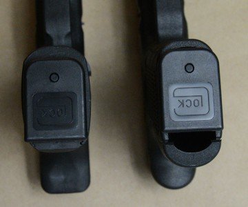 The Lone Wolf Timberwolf--No GLOCK Required Here you can see the narrow grip on the Timberwolf.