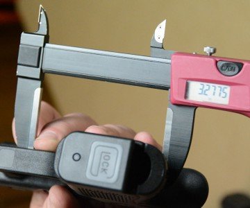 The Lone Wolf Timberwolf--No GLOCK Required The grip on the GLOCK isn't the fattest double stack around, but some still have trouble getting enough finger on the trigger.