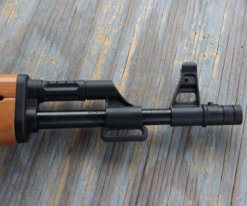 There are traditional sling mounts on the gun which make carrying it around even easier.