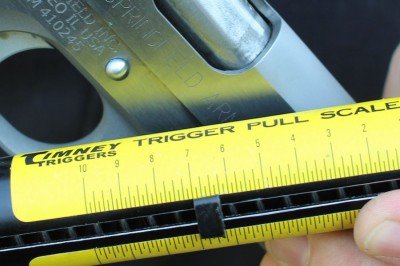 The trigger breaks cleanly at 4 pounds. 