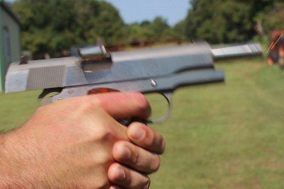 Monday Gun Day Giveaway: Springfield Armory Mil-Spec 1911 Clean ejection.