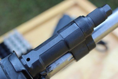 A closer look at the gas-block. 