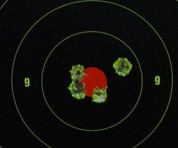 With a red dot dialed in, point of aim is easier to predict. 