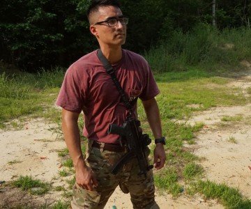 The ZP-5 is an ideal gun to carry on a single-point sling.