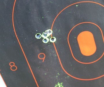 This group is from 50 yards, off my toolbox. I went to the range with the idea of just running some rounds through, but I was blown away at how easy it was to group.