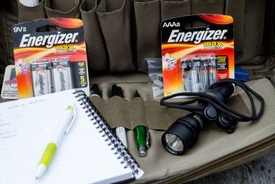 Batteries for your electronics, a good light, and a way to take notes - all essential items.