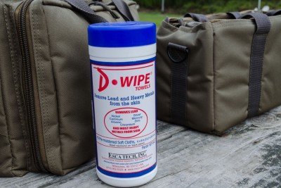 D-Wipe disposable wipes are specially formulated to remove lead.