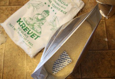 Don't forget the O2 absorbers before you seal. It really hurts to waste a bag and have to scoop it all over again lol. 