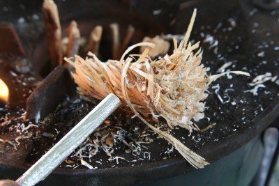 I couldn't get these lit with just sparks, but one touch of a flame sent them into an instant inferno, and they burned long. 