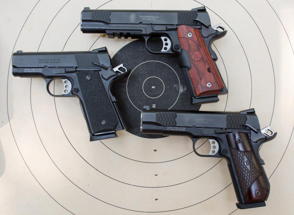 I used a trio of Smith & Wesson SW1911 models for testing.