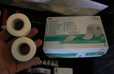 Regular 3M medical tape can be bought by the box as well. 