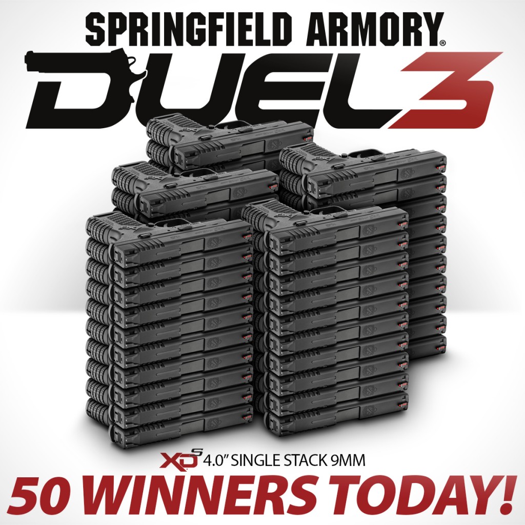 Springfield Armory is Giving away fifty, that's 5-0 guns today!!!  