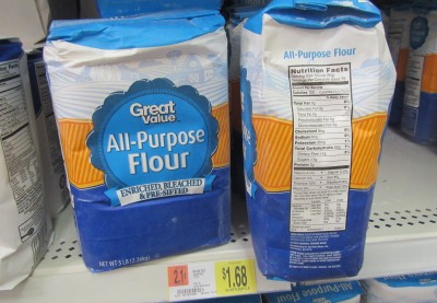 A $1.68 five pound bag of flour has 7500 calories. That is a whopping 4,464 calories per dollar, far and away the highest of any food here. In the Bible, what did the Egyptians store when Joseph warned them about the coming 7 year famine? Grains! 