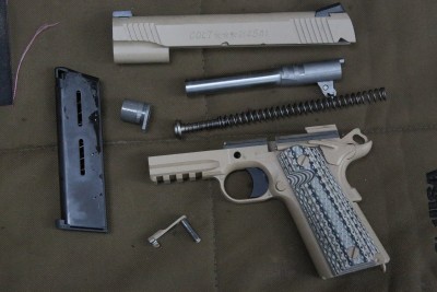 Colt M45A1 Close Quarters Battle Pistol (CQBP) - Review & Range Report For a new 1911 it also field strips very easy.