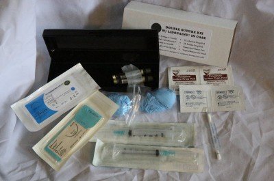 This is a very detailed suturing kit that you can get on Ebay. 