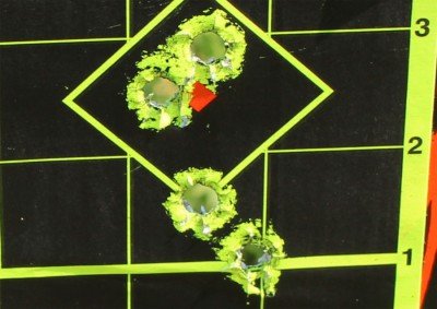 Five from the holster at 7 yards.