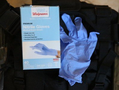 There are also common sense items like nitrile gloves that you can get at your local drug store.