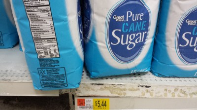 This 5lb bag of sugar has 17,010 calories. That works out to 3,127 calories per dollar. 