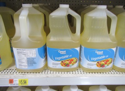 Regular cheap oil has 30,720 calories per $5.94 gallon. That is 5,171 calories per dollar. These jugs you have to seal in Mylar bags with oxygen absorbers, or they will oxidize and get nasty tasting. 