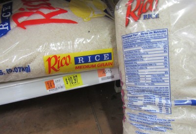 This 20lb bag of white rice is only $10.97. It has 30,880 calories, which works out to 2,815 calories per dollar. 