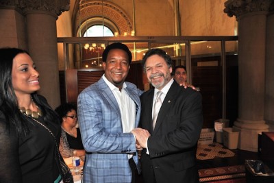 Felix Ortiz with Pedro Martinez.  (Photo: Ortiz)