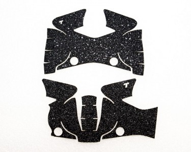 A Visit to Talon Grips No, it's not a "Rorschach" test - but the before and after of the M&P Shield grip pattern. The newly redesigned grip (bottom) is more intricate. Weโre not qualified to help you if you see something else.