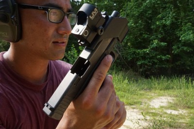 The balance of the gun is slightly different, and you may need to work on a new grip for your support hand, but the learning curve isn't too steep.